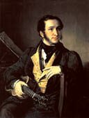 V.Tropinin. Portrait of the Music Lover Pavel Vasilyev. 1830s